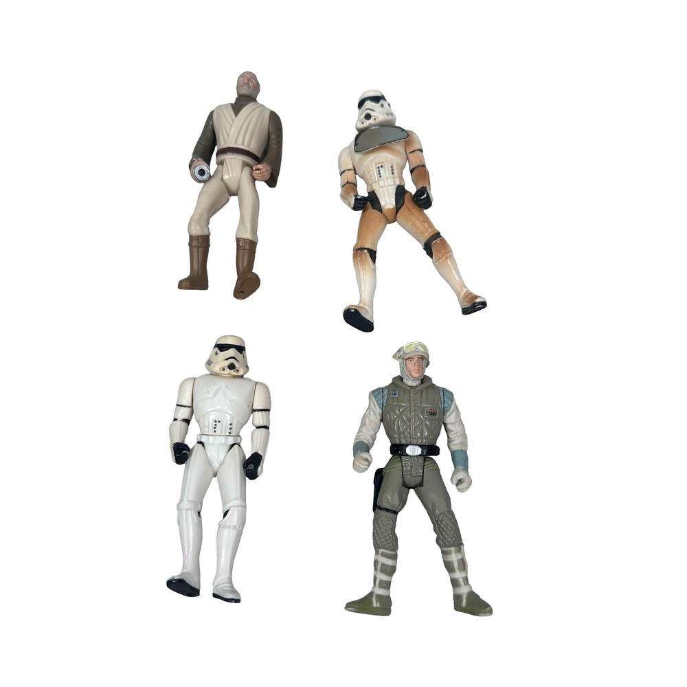 Vintage Kenner Star Wars Action Figure Lot 13 Luke Han Leia Stormtrooper 90s - Picture 6 of 10